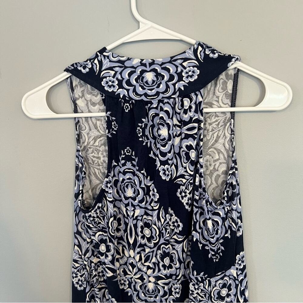 Motherhood Maternity Sleeveless Maxi Dress Women's Size XS Blues & White - Picture 4 of 10